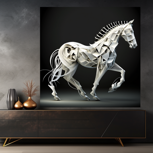The horse-parametric design-Canvas Gallery Wraps