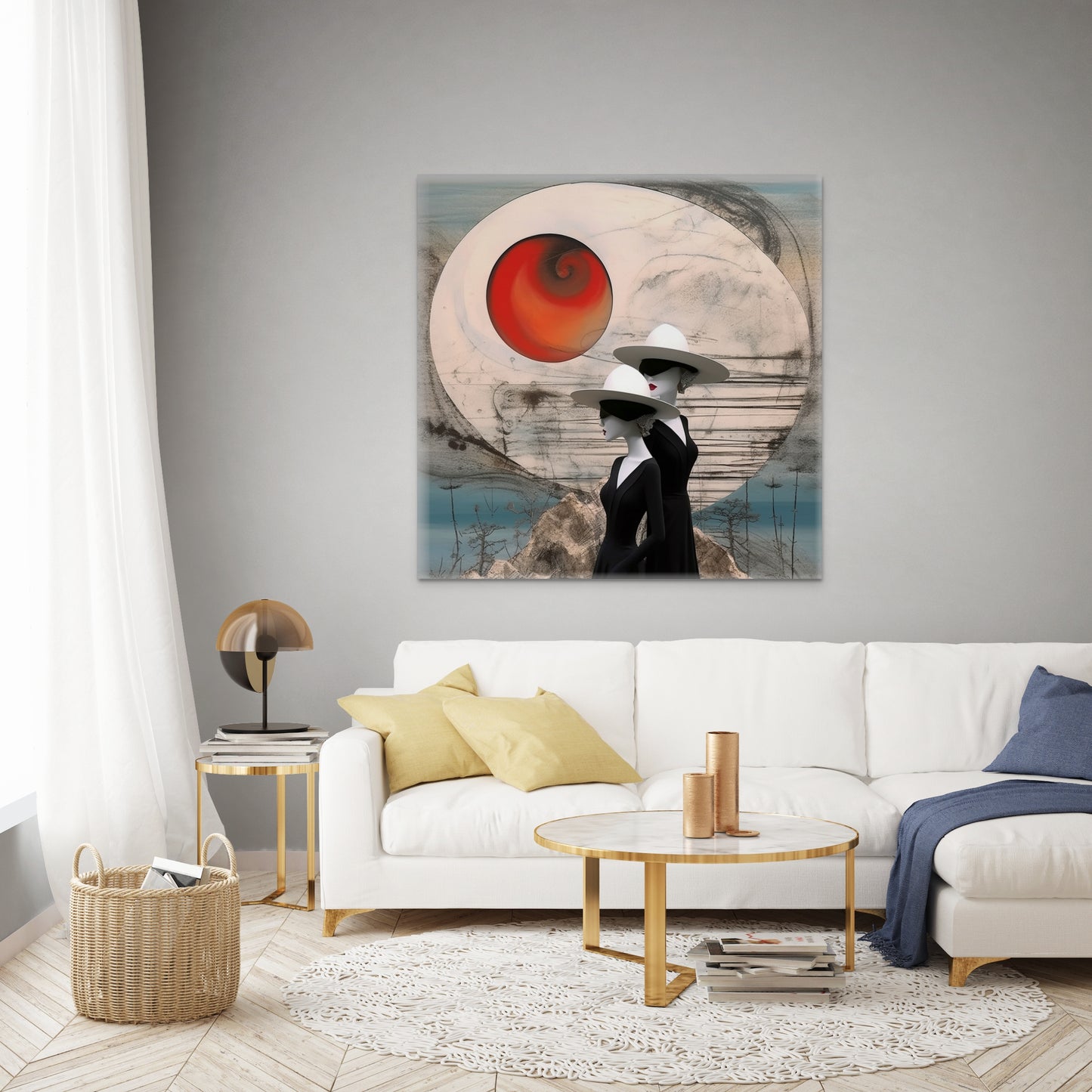 Sisters-abstract-Canvas Gallery Wraps