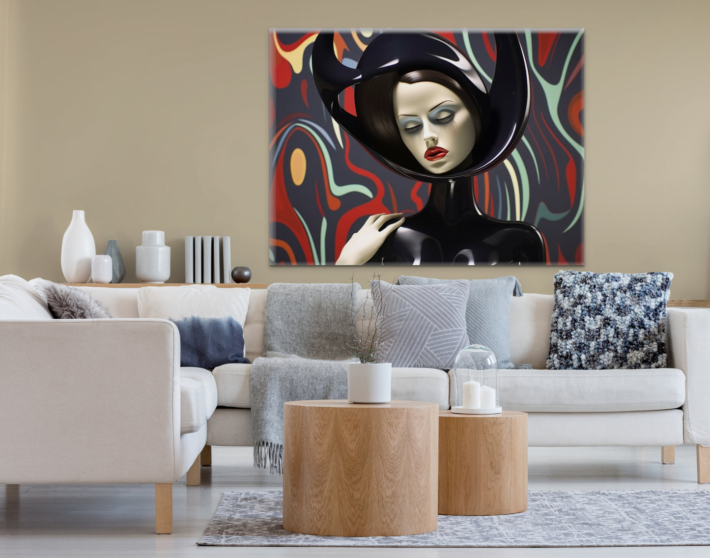 Black Feelings-abstract-Canvas Gallery Wraps