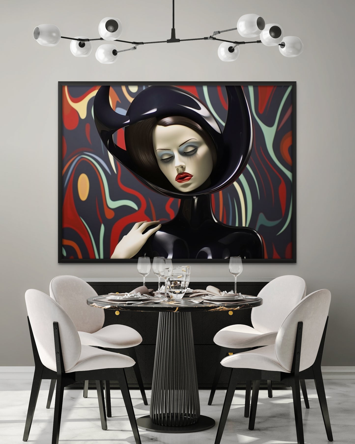 Black Feelings-abstract-Canvas Gallery Wraps