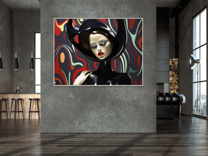 Black Feelings-abstract-Canvas Gallery Wraps