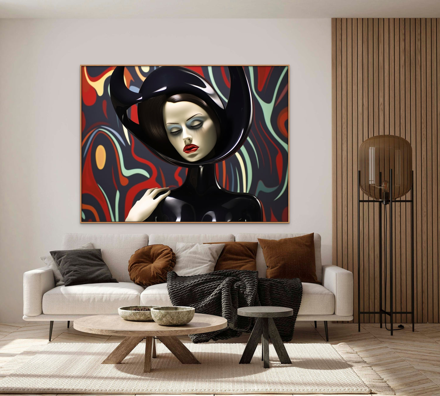 Black Feelings-abstract-Canvas Gallery Wraps