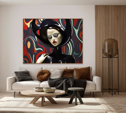 Black Feelings-abstract-Canvas Gallery Wraps