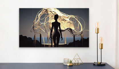 Golden Horse-Canvas Gallery Wraps