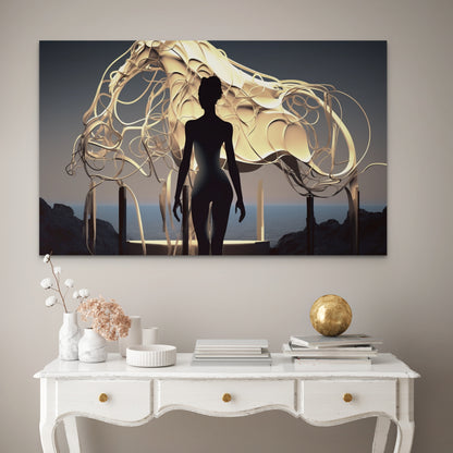 Golden Horse-Canvas Gallery Wraps