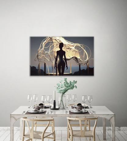 Golden Horse-Canvas Gallery Wraps