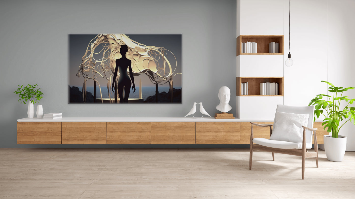 Golden Horse-Canvas Gallery Wraps