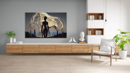 Golden Horse-Canvas Gallery Wraps