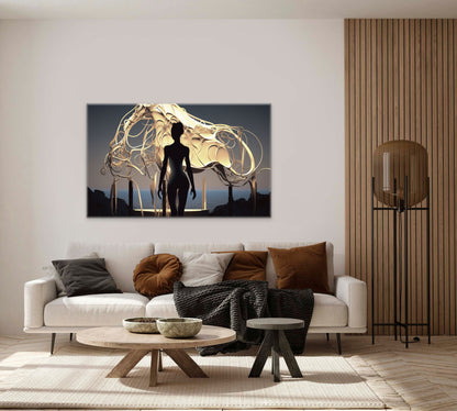 Golden Horse-Canvas Gallery Wraps