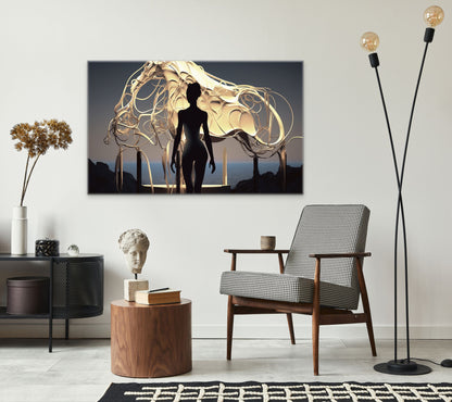 Golden Horse-Canvas Gallery Wraps