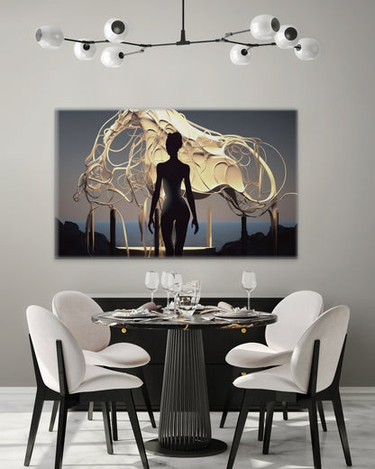 Golden Horse-Canvas Gallery Wraps