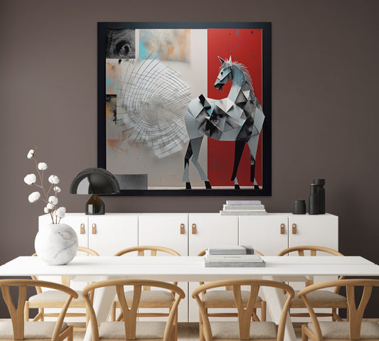 Horse-abstract-Canvas Gallery Wraps