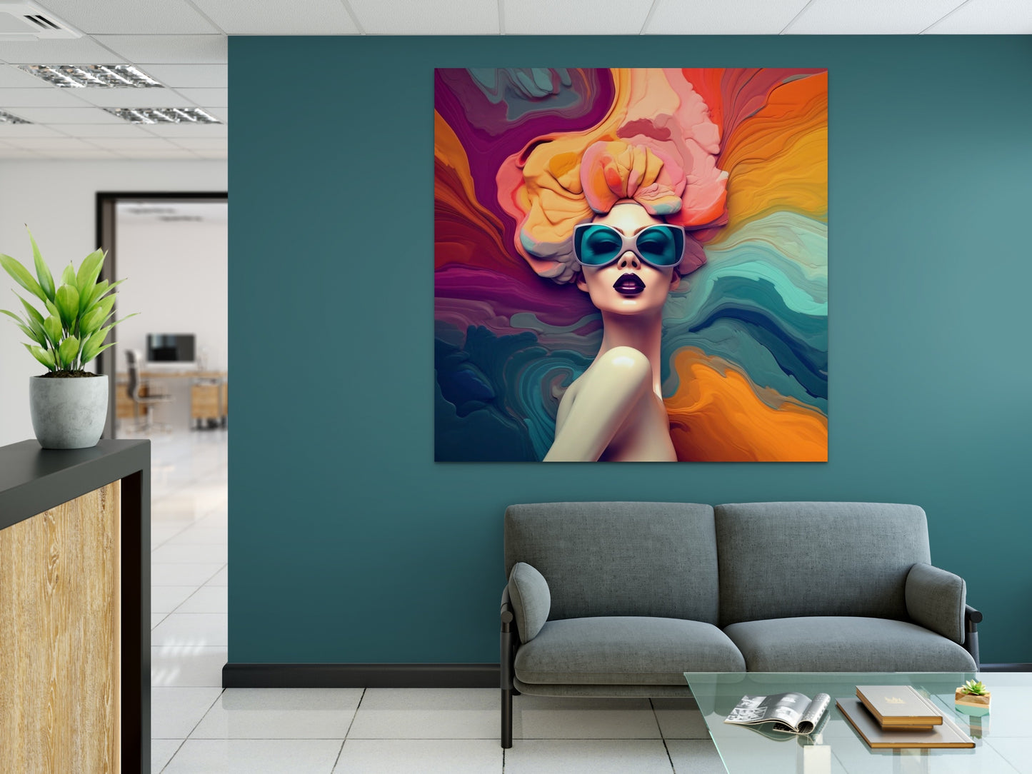 Super Star-bstract-Canvas Gallery Wraps