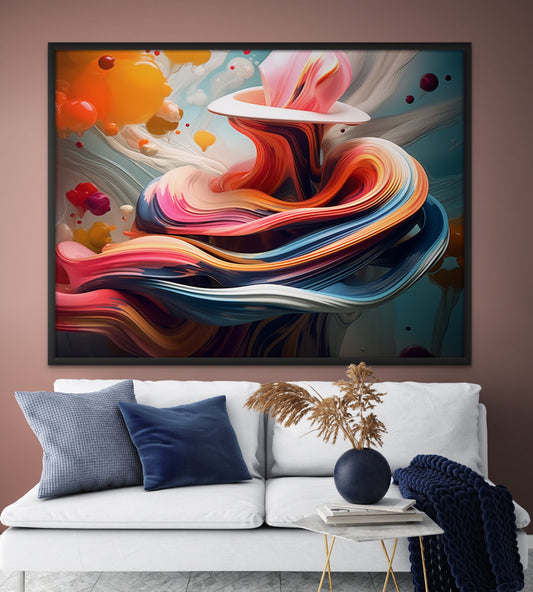 Flowers organic abstract Collection-Canvas Gallery Wraps