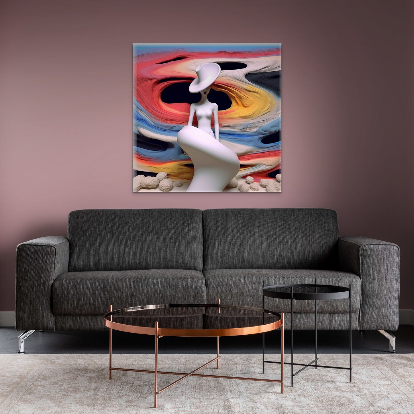 Lady in Colour-abstract-Canvas Gallery Wraps