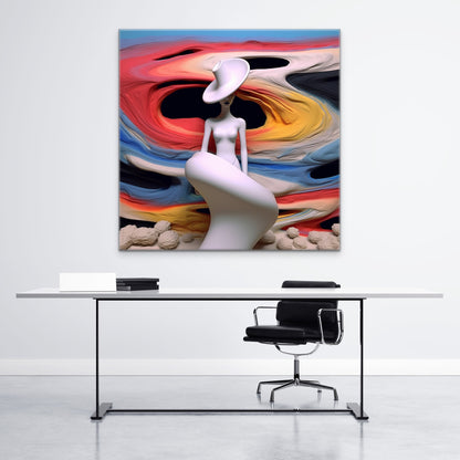 Lady in Colour-abstract-Canvas Gallery Wraps