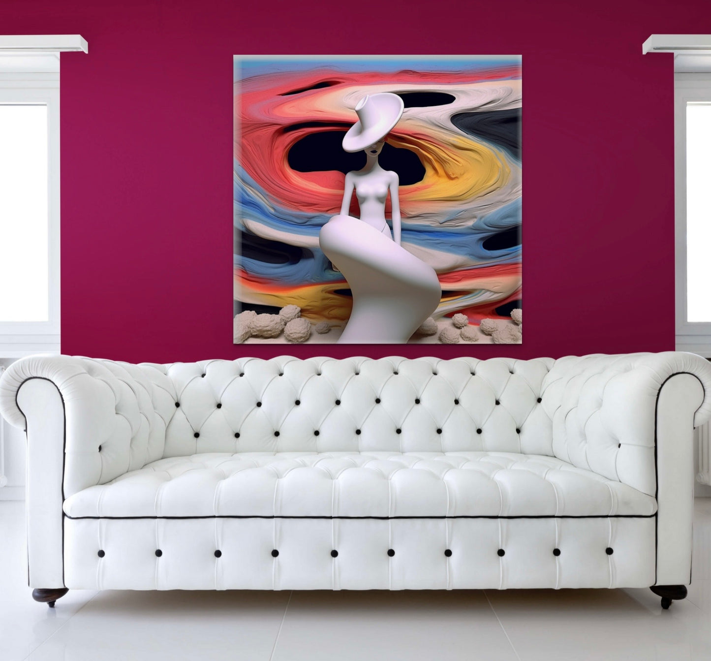 Lady in Colour-abstract-Canvas Gallery Wraps