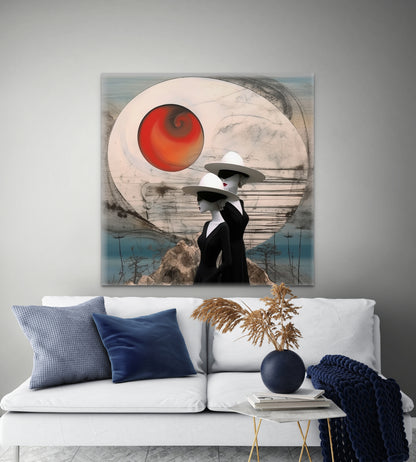 Sisters-abstract-Canvas Gallery Wraps