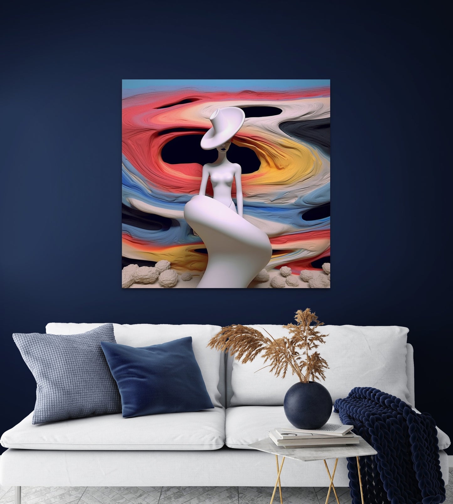 Lady in Colour-abstract-Canvas Gallery Wraps