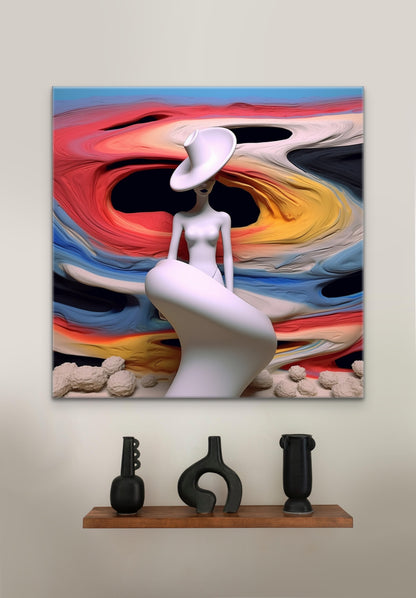 Lady in Colour-abstract-Canvas Gallery Wraps