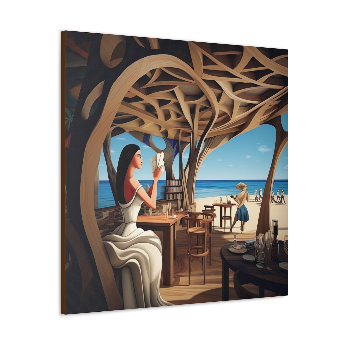 Scene of Summer St Drakos -Canvas Gallery Wraps